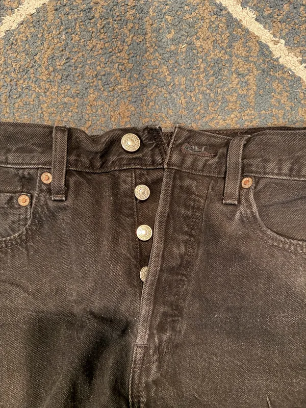 Women’s Levi’s Black Jean Shorts  - Image 2