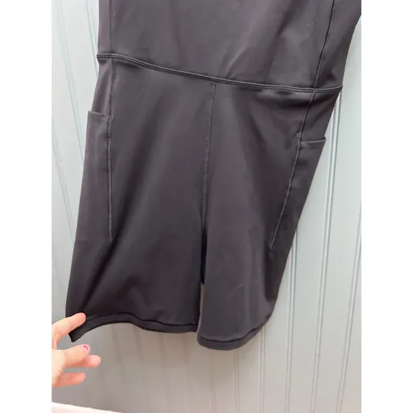 Calia by Carrie Underwood Black Athletic‎ Romper Bodysuit Women Size M Open Back - Image 2