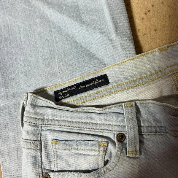 Y2K Citizens of Humanity Ingrid 002 Low Waist Flare‎ Jeans Light Wash Stretch 27 - Image 4