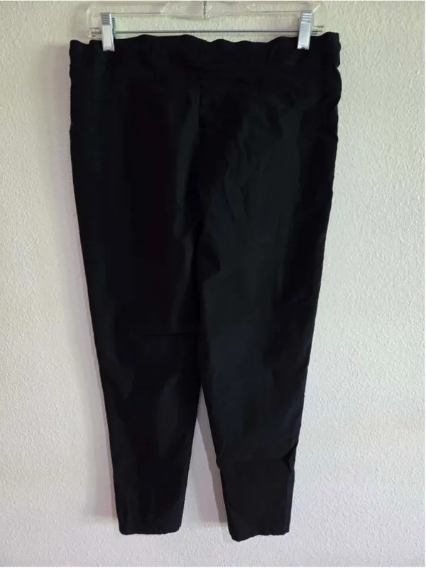 SHEIN Curve Women’s Distressed Ripped Ankle Joggers Drawstring Black 1XL W-231 - Image 2