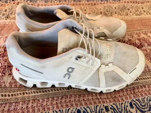 On Cloud 5 in All White, women's size 9.5 White - Image 2