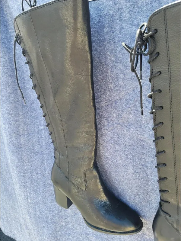 Söfft Wheaton Lace-Up Boot Leather Cottage Whimsigoth Sz 8 - Image 9