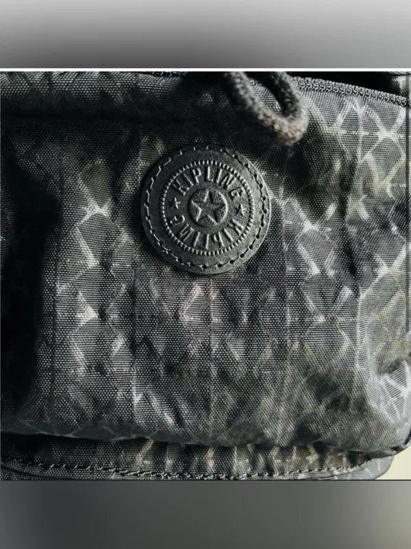 Kipling City Mini Backpack Pattern Black with Monkey - Image 2