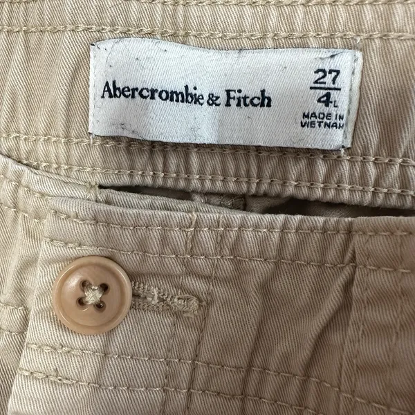 Abercrombie & Fitch Cargo Pants Womens 27/4Long Khaki Tan‎ Utility Straight Leg - Image 5