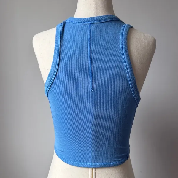 lululemon Ribbed Racerback Crop Tank in Bright Blue - Image 2
