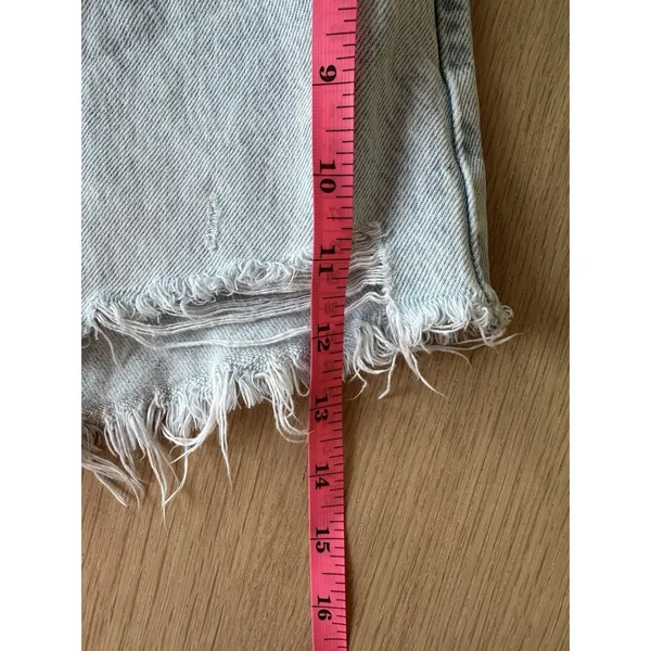 Garage Denim Festival Ripped Low Rise Cut Off Jean Short Size 13/ 31 2623 - Image 4