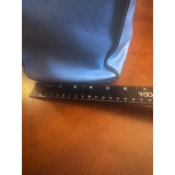 REBECCA MINKOFF BLUE LEATHER TOTE Bag - Image 8