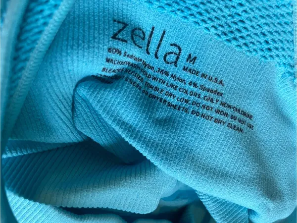 Zella Aqua Blue Racerback Tank Top - Image 3