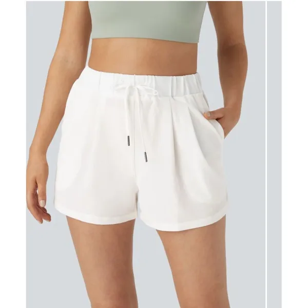 Halara High Rise Elastic‎ Waistband Drawstring Ruched Side Pocket Size Medium - Image 2