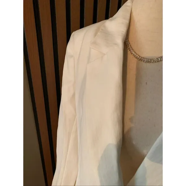 Zara white blazer oversize size xs work attire classy work blazer NWT - Image 4