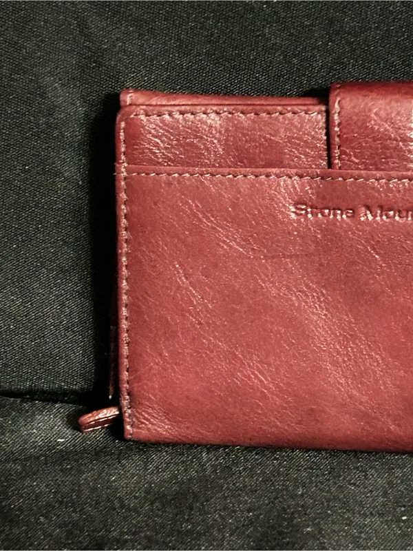 Stone Mountain Women’s Classic Burgundy Snap Wallet - Image 6