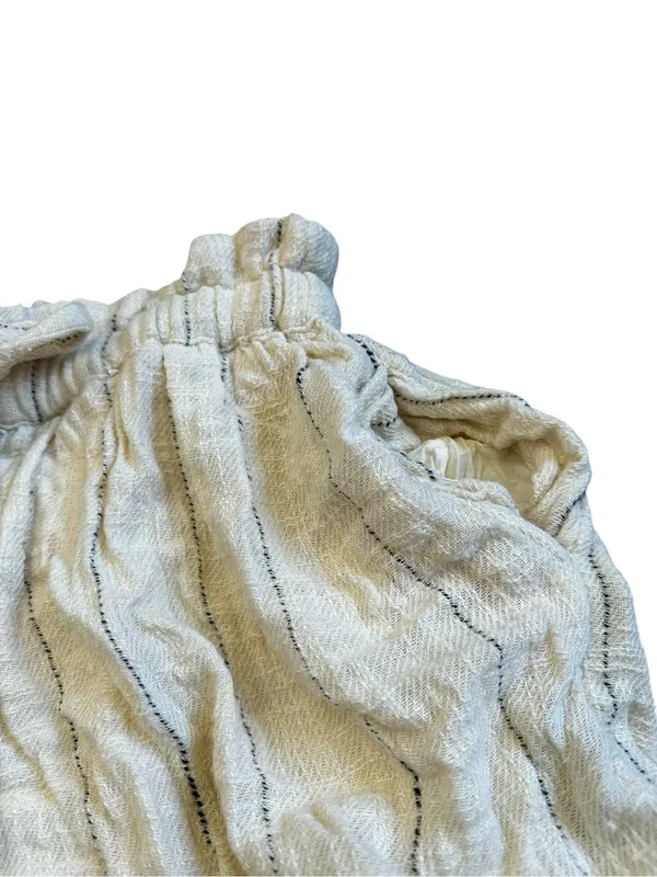 Free People Erykah Short Bubble Hem Womens Size Large Cream Boho Coastal Beach - Image 5