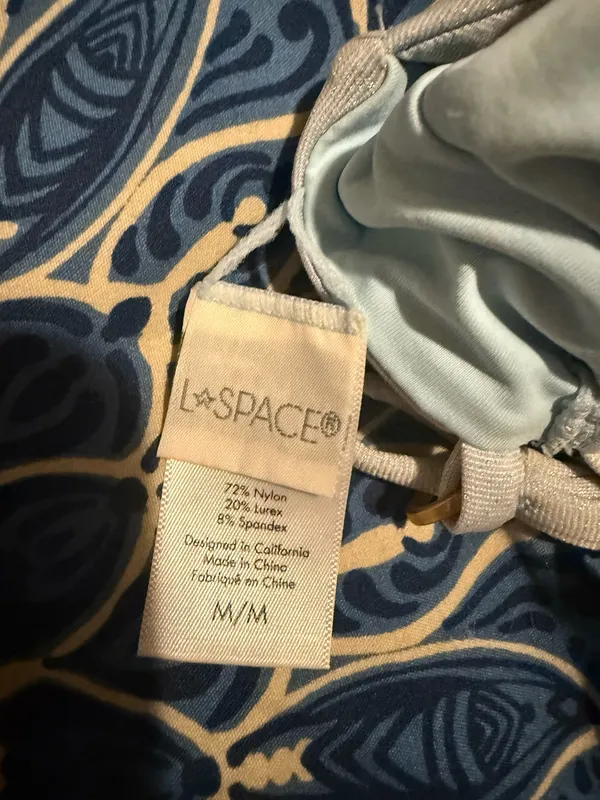 L*Space Set medium top, xl bottoms sparkly blue - Image 3