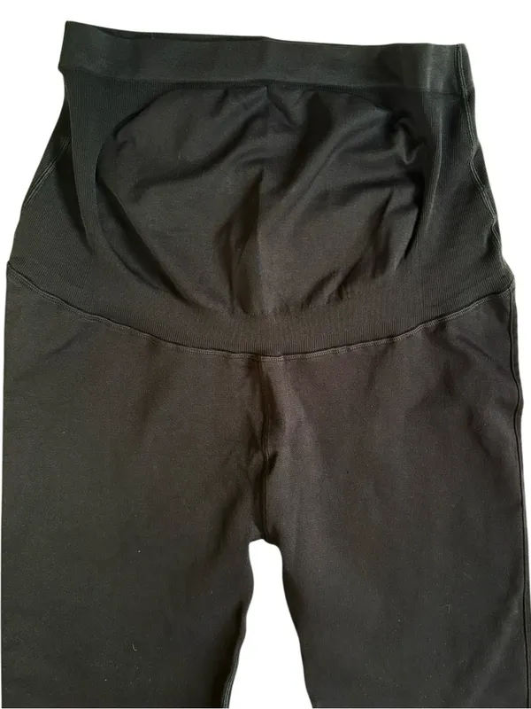 NWT Good American Maternity Leggings Black Size XL - Image 5