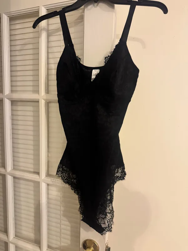 Lace Bodyshaper Bodysuit Black Size M - Image 4