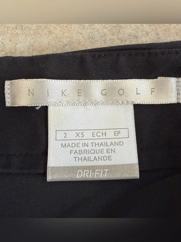 Nike Golf Skort Womens XS Black Stretch Skirt Built In Shorts Pockets - Image 4