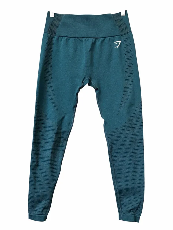 Gymshark Vital Seamless 2.0 Leggings Teal Green High Waisted Sculpt Size Small - Image 2