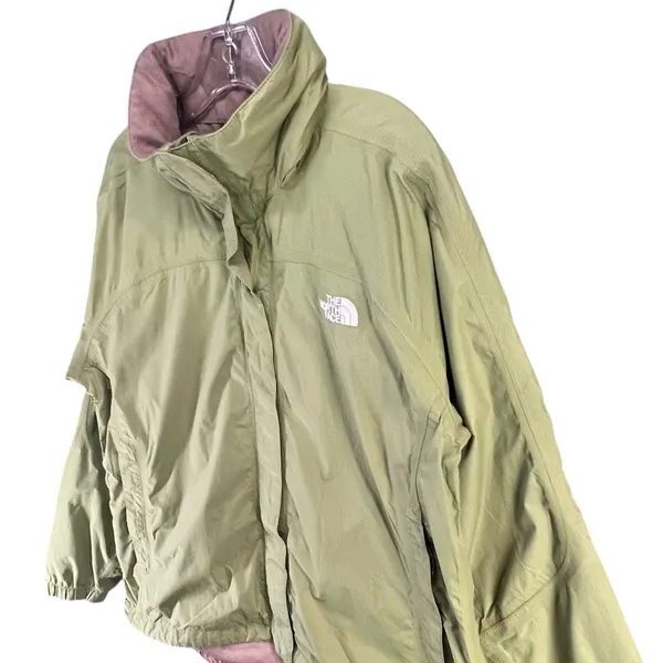 The North Face‎ Hyvent Jacket Womens L Green Nylon Waterproof Hiking Outdoors - Image 3