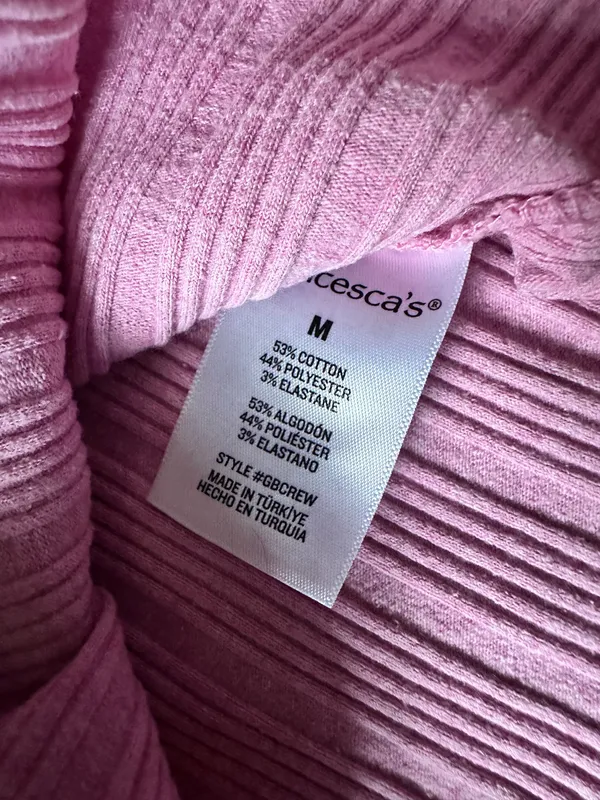 Pink Ribbed Tank Top Francesca’s  - Image 4