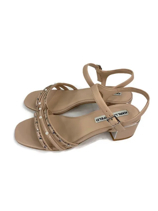 Karl Lagerfeld Paris Tori Imitiation Pearl Sandals Size 7 - Image 5