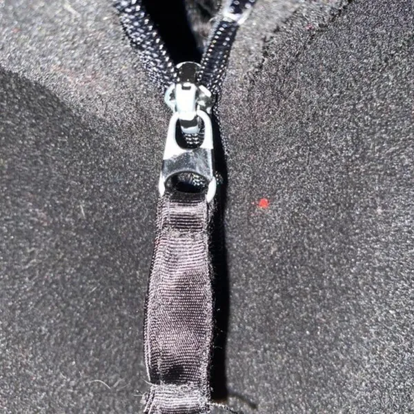 Mountain Lake Vintage Black Fleece Full Zip Vest Jacket Women's - Image 7