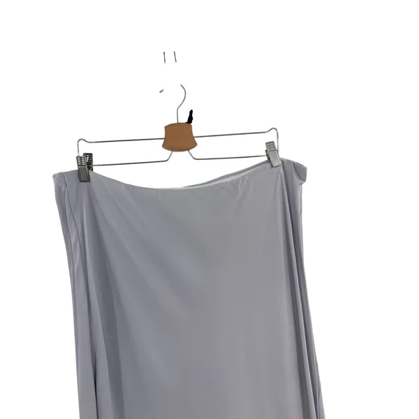 Anthropologie Tilda Bias Cut Maxi Slip Skirt Lavender Gray Silver Size 2X - Image 2