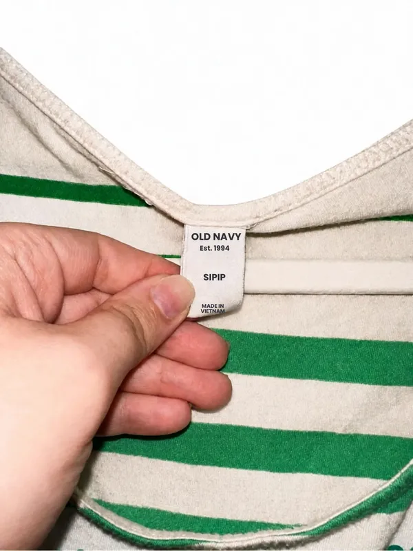 Old Navy Sequined Striped Tank Top - Blue & Green - Image 2