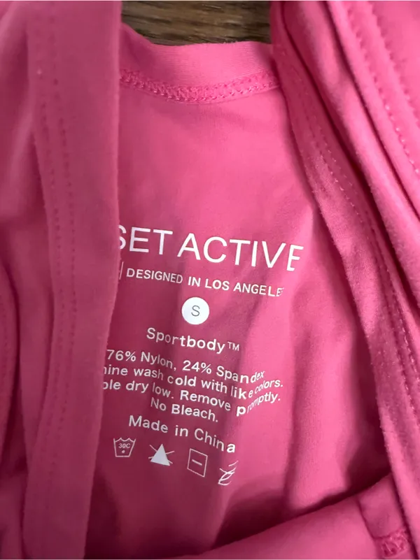 SET ACTIVE Hot Pink Onsie - Image 3