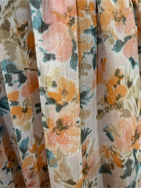 Patrons of Peace Floral Maxi Dress in Pink and Orange - Image 3
