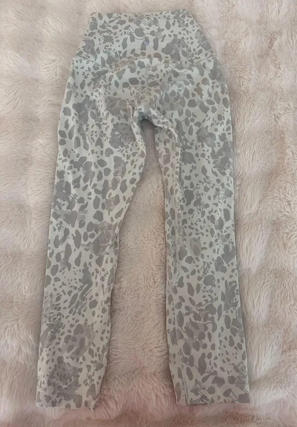 Lululemon Align 23” White Cheetah Print Leggings - Image 2