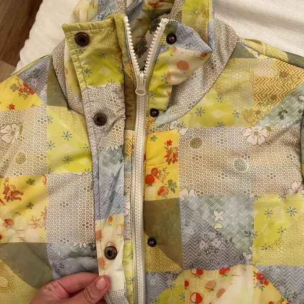 Urban Outfitters Kit Patchwork Printed Nylon Puffer Jacket - Image 6