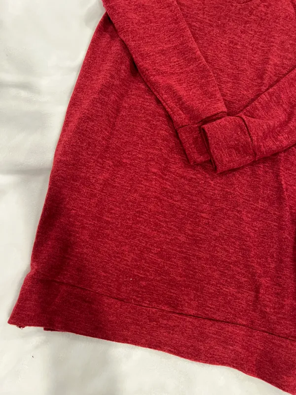 Red Sweater Dress Size L - Image 3