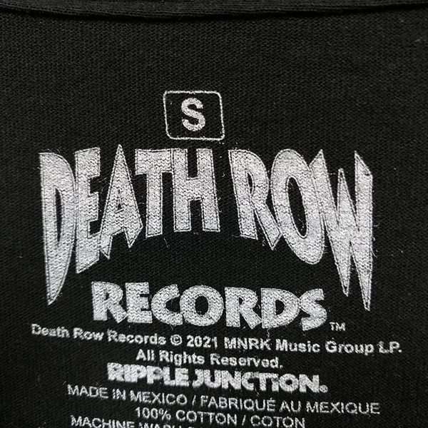 Death Row Records Rottweiler Logo Hip-Hop T-Shirt Size Small - Image 4