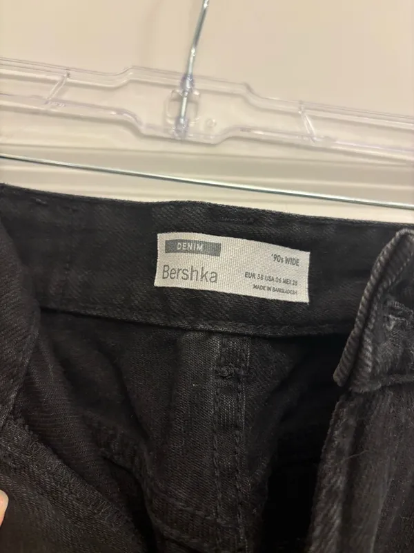 Bershka Jeans Wide-Leg 90s Super Black 6 - Image 2