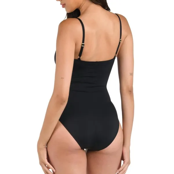 NWT La Blanca Black Island Goddess‎ One Piece Swimsuit - Size 6 - Image 4