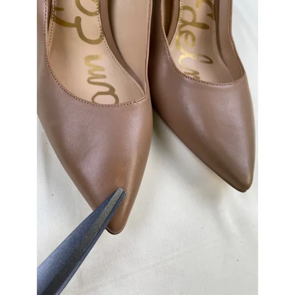 Sam Edelman Women's Tan Leather Pointed toe Shoes/ Heels 4.25" Size 10 SKU 4833 - Image 7