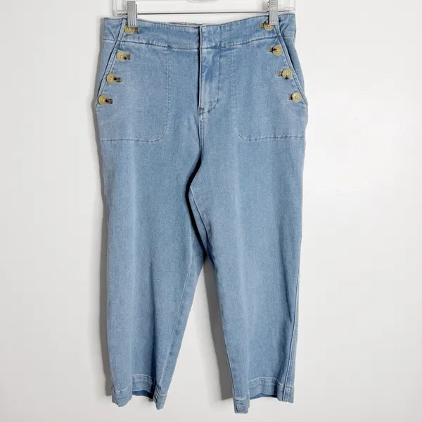 Talbots Sailor Jean Mystic Wash Blue 10P Preppy Minimalist Coastal‎ Grandma - Image 2