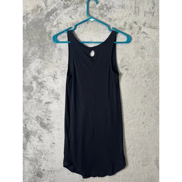 Humanoid Jadia Black Jersey Micro Mini Dress Minimalist Oraganic Cotton XS NEW‎ - Image 3
