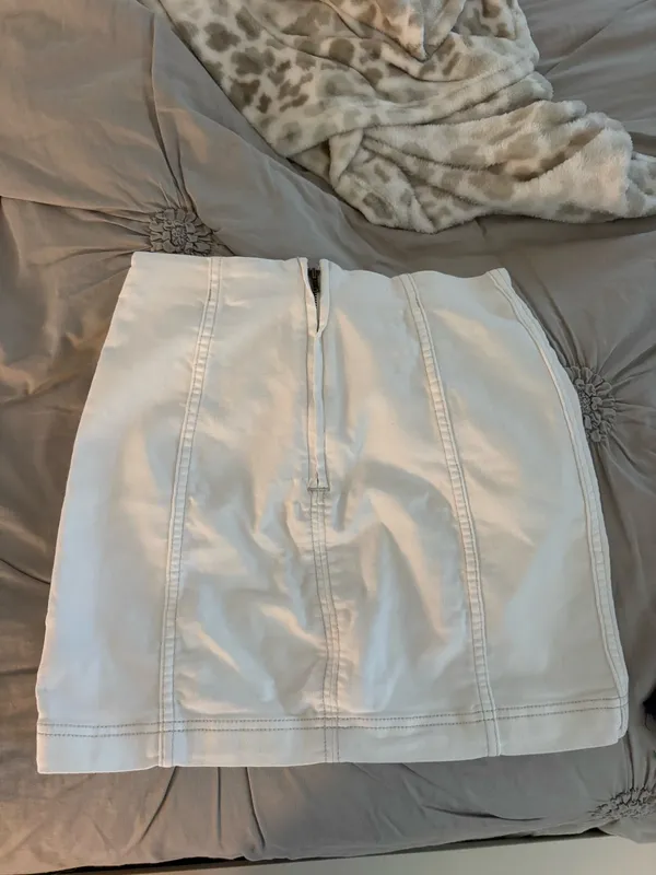Free People Mini Skirt White - Image 2