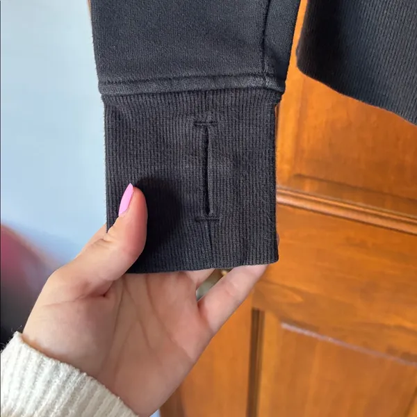Lululemon Athletica Charcoal Chicago Blackhawks Zip-Up Jacket Size 2 - Image 3