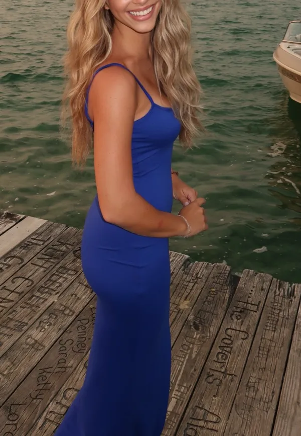Blue Maxi Dress Size XS - Image 2
