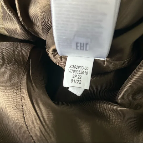 Banana Republic Riding Jacket Blazer Wool Blend Olive Brown Sze 4 Preppy Neutral - Image 10