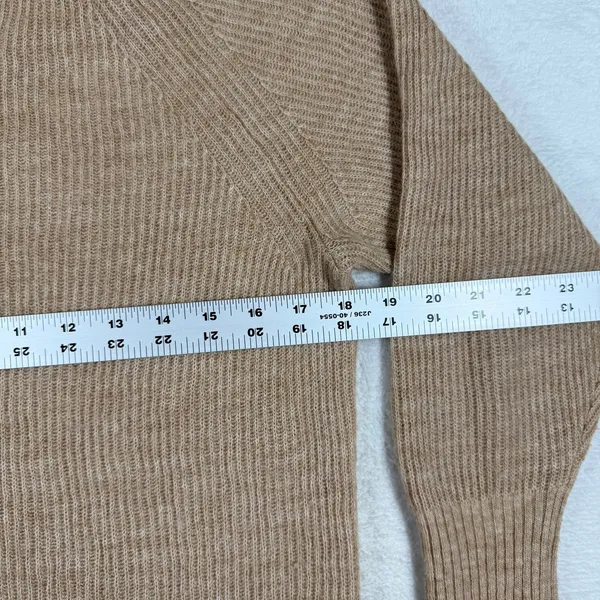 Quince Baby Alpaca Wool Turtleneck Sweater Camel Brown HUB001 Womens Small - Image 3