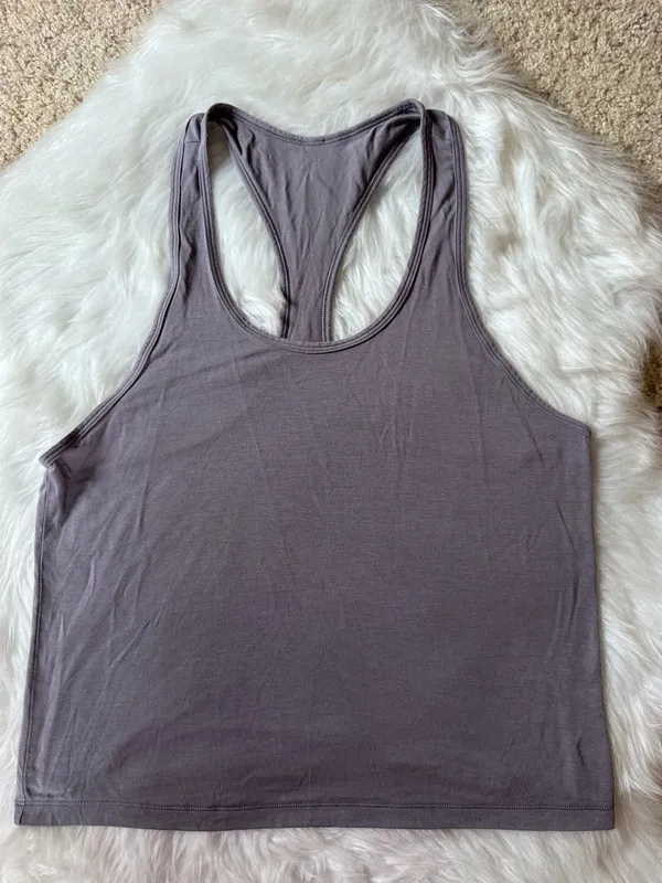 Alo Yoga All Day Tank Top (Size S?) in Fog - Image 3