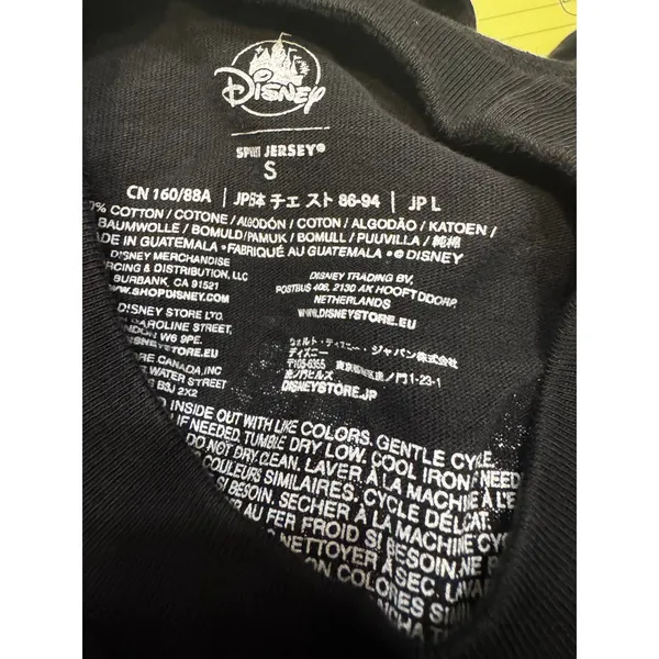 Disney Disneyland Spirit Jersey Black Pullover Sweatshirt Sz Small Oversized - Image 5