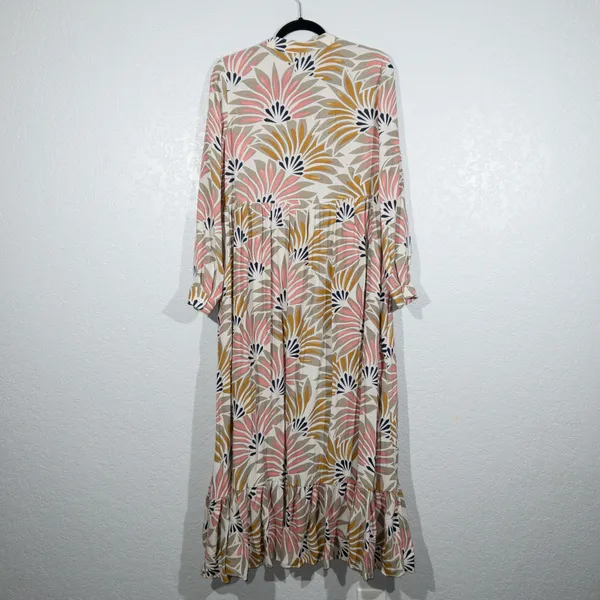 New Mare Mare x Anthropologie Pink Combo Lynda Maxi Dress Size Small - Image 10