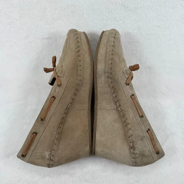 Soul of Africa Suede Leather Wedge‎ Mocassin Loafers Taupe Brown Size 10 US - Image 11