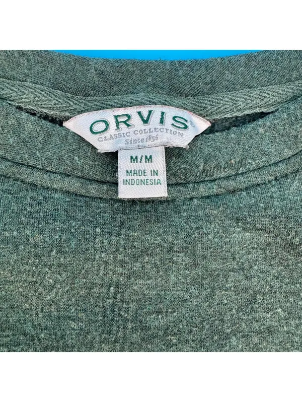 Orvis Classic Collection Women's Green Crewneck Casual Pullover Sweater Size M - Image 3