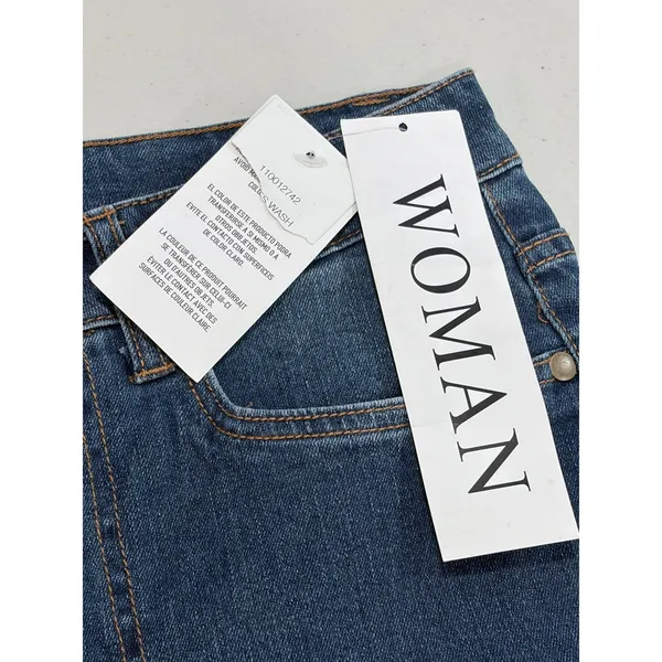 NWT Daily‎ Thread Jeans Blue Denim Button Fly Cropped Wide Leg Pants 18W Plus - Image 6