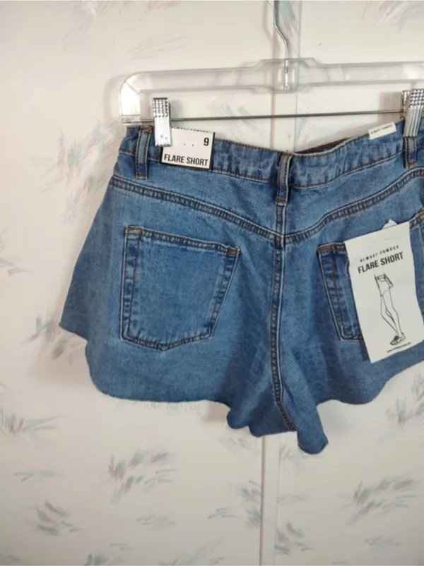 Almost Famous Flare Jean Shorts NWT - Image 6